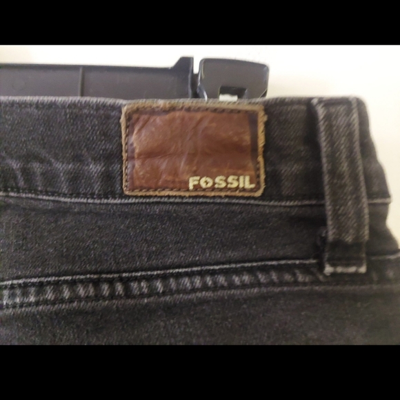 FOSSIL WOMENS SLATE BLACK SKINNY DENIM JEANS - Picture 7 of 11